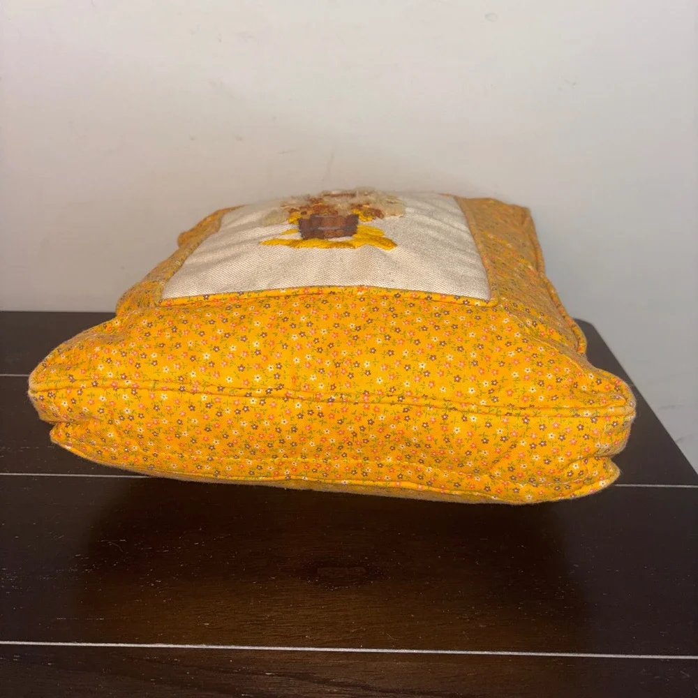 Handmade vintage crewel